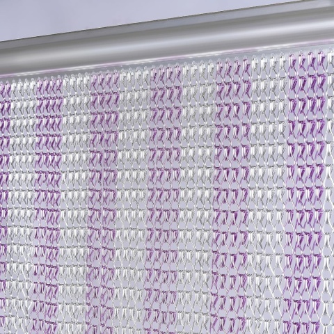 Gluwoer Aluminiowa zasłona łańcuchowa, 90 x 200 cm, metalowa moskitiera