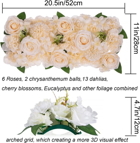 BLOSMON bukiet sztucznych kwiatow 52 cm - zestaw 10 bukietow