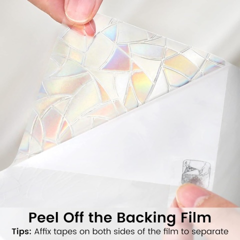 Folia ochronna na okna DOWELL,60 x 300 cm dekoracyjne witraże