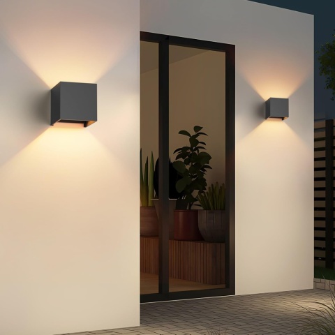 Klighten 2PCS nowoczesne lampy ścienne LED zewnętrzne/wewnętrzne