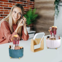 Leonshco Cosmetic 360° obrotowy organizer do makijażu turkusowy