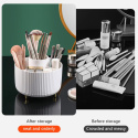 Leonshco Cosmetic 360° obrotowy organizer do makijażu turkusowy