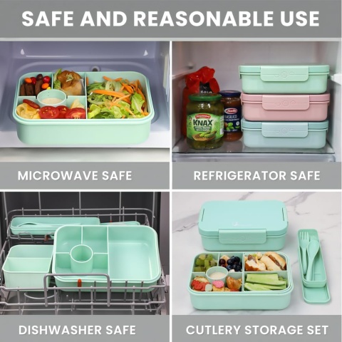 Lunchbox dla dzieci Bugucat, 1300 ml, +22 akcesoriaa Bento Box