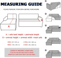 Lydevo Uniwersalny pokrowiec na sofę 2-osobowa 145-185 cm naroznik