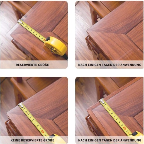 Pokrowiec na stół Przezroczysty 2mm PVC Zmywalny pokrowiec 90 x180 cm