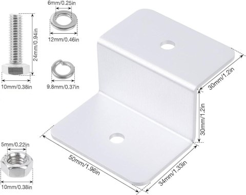 ZStyle Zestawy do Montażu Panelu Słonecznego aluminiowy 4 szt ZStyle Zestawy do Montażu Panelu Słonecznego aluminiowy 4 szt