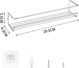 MULINHAI Ścienne uchwyty na przyprawy kuchenne, 2 sztuki srebrnr