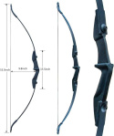 D&Q Zestaw łuk i strzałki plus akcesoria 130 cm