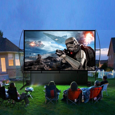 Ekran projekcyjny 150" stelaz+ torba 339 x 270 cm 16:9 GT GETCO TECH