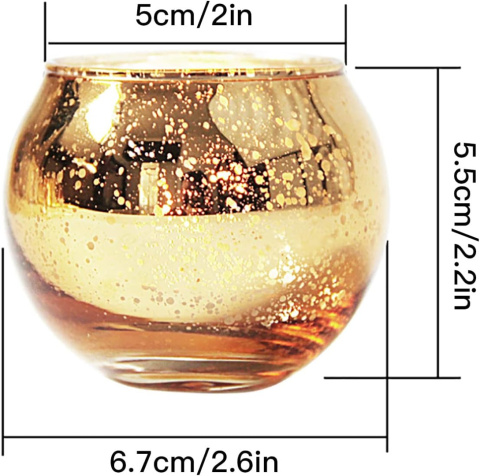 Słoiki na podgrzewacze 12 szt. szklany zestaw świeczników
