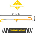 PRETEX Uniwersalna laska blokująca kierownicę z hartowanej stali