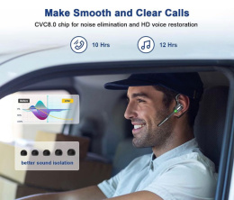 Bezprzewodowy zestaw słuchawkowy Bluetooth 5.1 Pollway G5