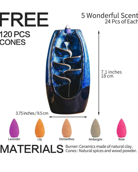 Ceramiczna kadzielnica ze 120 stożkami Ceramiczna kadzielnica ze 120 stożkami