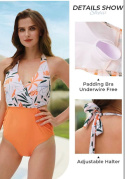 Damski jednoczęściowy strój kąpielowy Plus Size Rozmiar 3 XL Monokini wysoki stan , modelujący sylwetkę, czarny