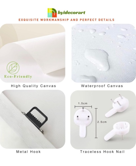 Hyidecorart Zachód słońca na plaży Płótno ścienne, Duże 100x50 cm , nowoczesna grafika Natura Błękitne morze Krajobraz