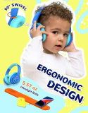 IClever Dziecięce słuchawki Bluetooth z diodami LED