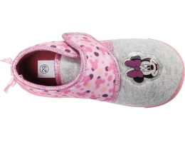 Kapcie dziecięce Disney Minnie Mouse Roz. 32 EU zapinane na rzepy i antypoślizgowa podeszwa EVA, dziecięce, różowe