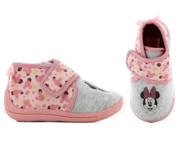 Kapcie dziecięce Disney Minnie Mouse Roz. 32 EU zapinane na rzepy i antypoślizgowa podeszwa EVA, dziecięce, różowe