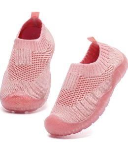 Maabove buty z dzianiny dla dzieci unisex kapcie antypoślizgowe gumowe buty do przedszkola dla dzieci Roz 25 Różowe