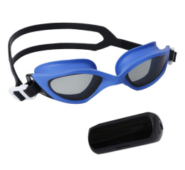 Okulary pływackie z etui granatowe