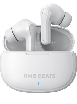 RMB Beats Słuchawki Bluetooth, słuchawki douszne BIałe, Powystawowe