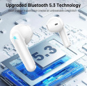 Renimer Bezprzewodowe słuchawki Bluetooth z mikrofonem HD, HiFi, CVC 8.0, redukcja szumów, wodoszczelność IP7