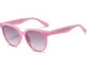 Spolaryzowane okrągłe okulary przeciwsłoneczne , różowe , Outdoor Ochrona UV400 Rama w Craft Acetal, zestaw z etui i ściereczka