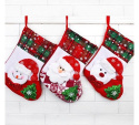 Zestaw 3 świątecznych skarpet dekoracyjnych