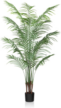 CROSOFMI Sztuczne rośliny Areca Palm 150 cm, drzewko tropikalne