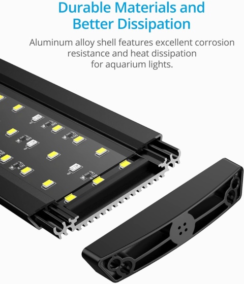 NICREW SlimLED lampa do akwarium pełne spektrum, timer 120-140cm