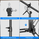 Soonpho statyw 400cm stabilny stojak na światło z 190 cm wysięgnikiem