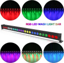 UKing LED Wall Wash oświetlenie imprezowe 24 x 3 W LED RGB DMX512