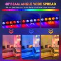 UKing LED Wall Wash oświetlenie imprezowe 24 x 3 W LED RGB DMX512