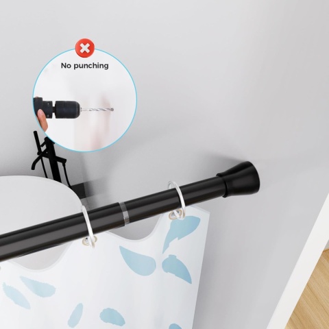 Wysuwany drążek, ze stali nierdzewnej, teleskopowy 85-150 cm -2 sztuki