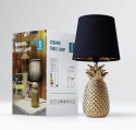 Aigostar lampka nocna, stołowa, ceramiczna lampa ananas, E14 36 cm