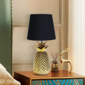 Aigostar lampka nocna, stołowa, ceramiczna lampa ananas, E14 36 cm