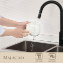 MALACASA Białe miski Zestaw 4 szt 800 ml Ceramiczne