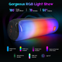 Ykall Głośnik Bluetooth ze światłem RGB wodoszczelność IPX5