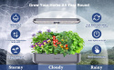 Yoocaa 12 Hydroponics Grow System, Ogród w domu z oświetleniem LED