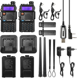 BAOFENG GT-5R Walkie Talkie Dwuzakresowe Radio dla 144-146/430-440 MHz