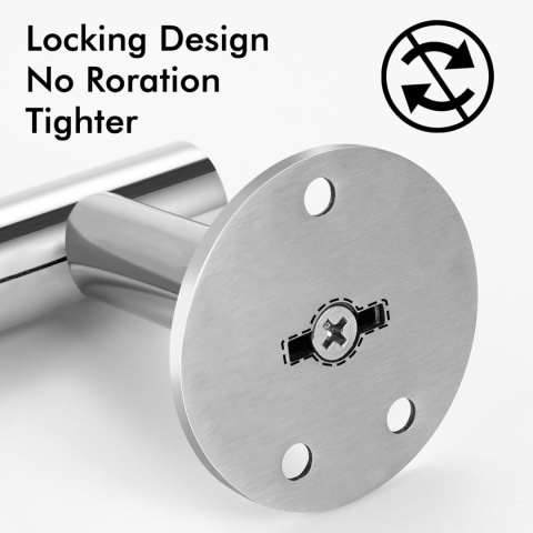 KES Uchwyt na papier toaletowy z półką bambusowa