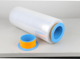Folia stretch BOMEI PACK 380 mm x 450 metrow, z obrotowym rękawem