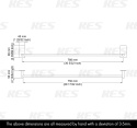 KES Uchwyt na ręczniki stal nierdzewna 76 cm