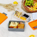 Linoroso Pudełko śniadaniowe z 3 przegródkami Bento- lunch box