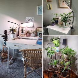 Lampa podwojna do uprawy roslin pełne spektrum regulowany timer