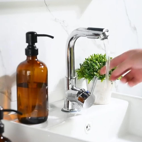Dozownik mydła o pojemności 235 ml, 2 sztuki, dozownik na płyn szklany Dozownik mydła o pojemności 235 ml, 2 sztuki, dozownik na płyn szklany