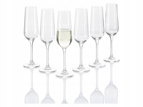 ERNESTO KIELISZKI DO SZAMPANA WINA BIAŁEGO KOMPLET 6 SZT / 215ML ERNESTO KIELISZKI DO SZAMPANA WINA BIAŁEGO KOMPLET 6 SZT / 215ML