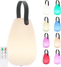 FUYO Lampa LED, RGB przenośna, ściemniana, lampa stołowa z 8 kolorami