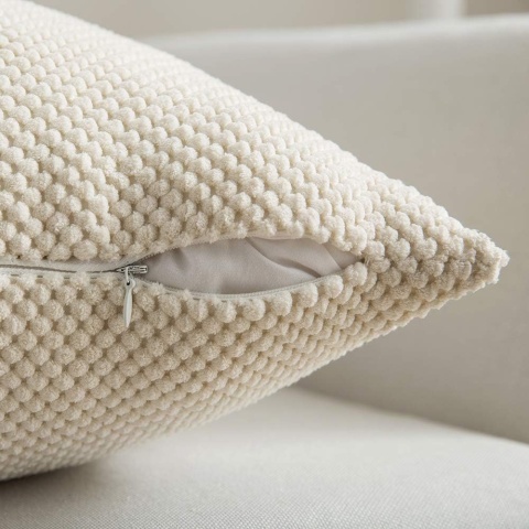 MIULEE zestaw 2 poszewek na poduszki 50 x 50 cm