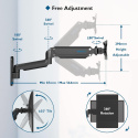 Uchwyt ścienny do monitora BONTEC do ekranów 13-27" w pełni regulowany